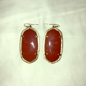 Kendra Scott Elle Earrings in Terracotta and Gold